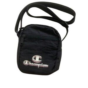 Champion Black Logo Nylon Crossbody